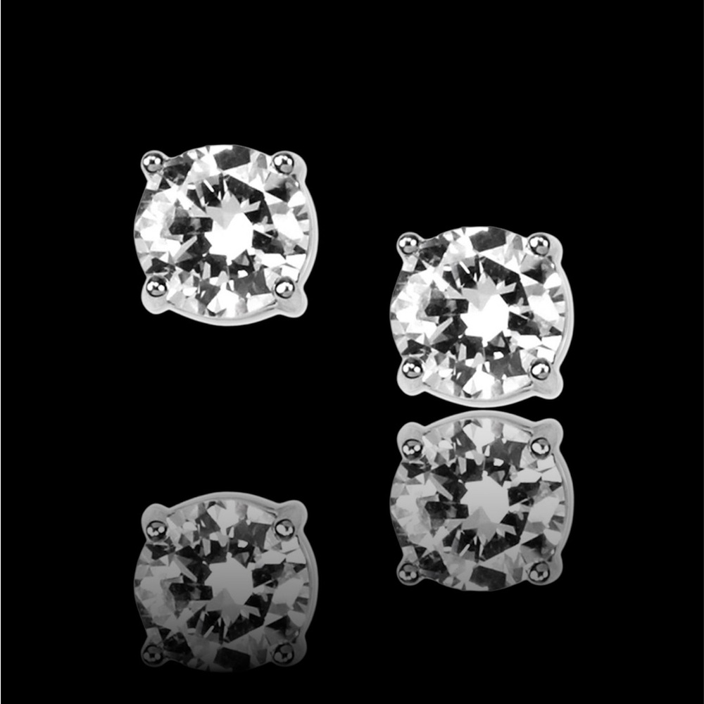 Gorgeous Givenchy Elegant Silver Stud Earrings